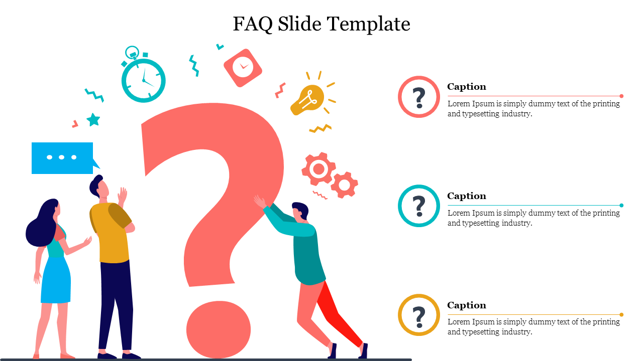 Free - FAQ PowerPoint Template for Presentation and Google Slides